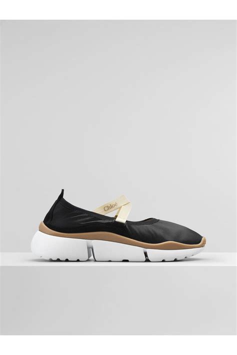 Sonnie ballet sneaker in nappa lambskin black 